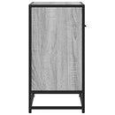 vidaXL szürke sonoma színű szerelt fa és fém éjjeliszekrény 60x31x60cm