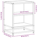 vidaXL éjjeliszekrény füstölt tölgy 40x31x50cm fából és fémből készült