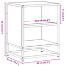 vidaXL éjjeliszekrények 2 db füstölt tölgy 40x31x50 cm Gépi fa és fém