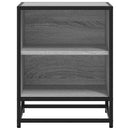 vidaXL éjjeliszekrény szürke Sonoma 40x31x50 cm Gépi fa és fém