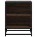 vidaXL éjjeliszekrények 2 db barna tölgy 40x31x50 cm műfából és fémből