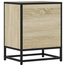 vidaXL éjjeliszekrény Sonoma tölgy 40x31x50 cm Gépi fa és fém