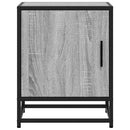 vidaXL éjjeliszekrények 2 db Szürke Sonoma Mérnöki fa és fém