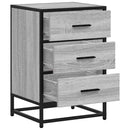vidaXL éjjeliszekrény szürke Sonoma 40x34,5x60 cm Gépi fa és fém