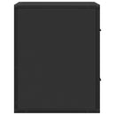 vidaXL 2 db fekete falra szerelhető éjjeliszekrény 40 x 31 x 39,5 cm