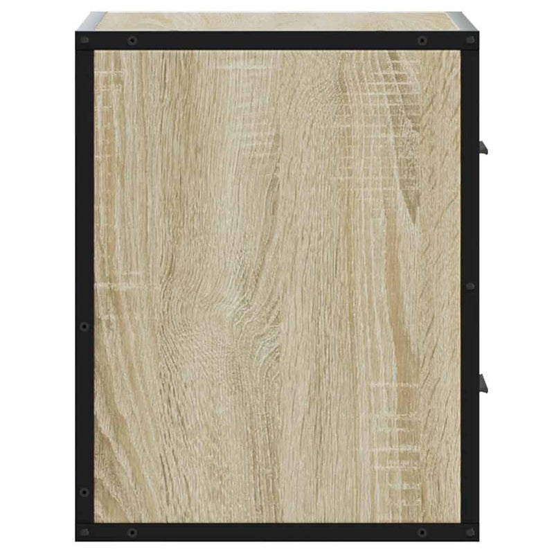 vidaXL sonoma tölgy színű falra szerelhető éjjeliszekrény 40x31x39,5cm