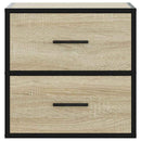 vidaXL 2 db sonoma tölgy színű fali éjjeliszekrény 40 x 31 x 39,5 cm