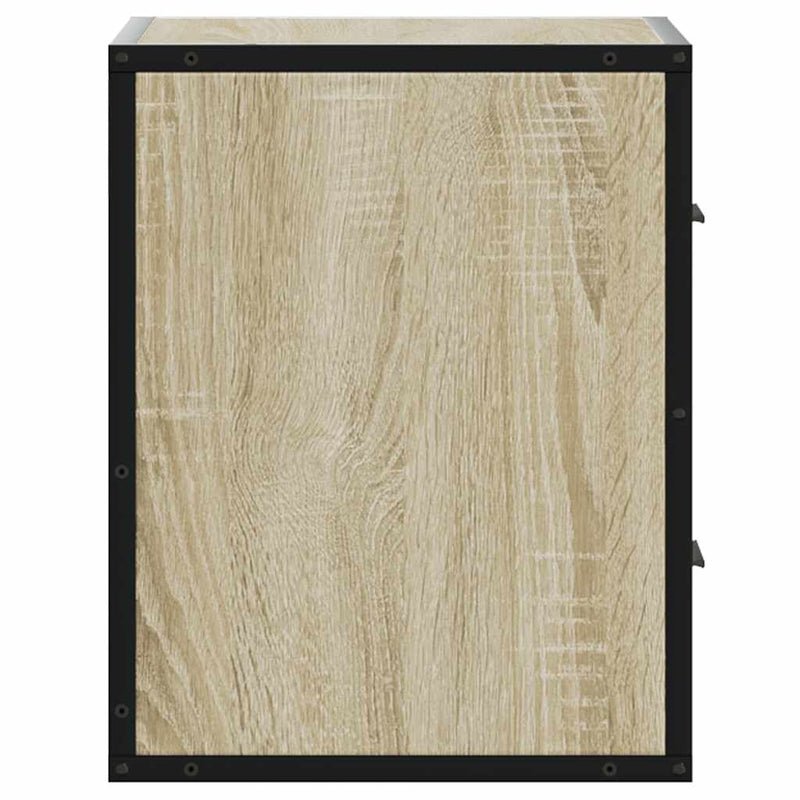 vidaXL 2 db sonoma tölgy színű fali éjjeliszekrény 40 x 31 x 39,5 cm