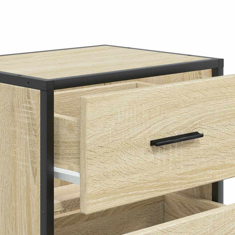 vidaXL 2 db sonoma tölgy színű fali éjjeliszekrény 40 x 31 x 39,5 cm