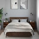 vidaXL 2db füstös tölgy színű fali éjjeliszekrény 40 x 31 x 39,5 cm