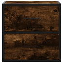 vidaXL 2db füstös tölgy színű fali éjjeliszekrény 40 x 31 x 39,5 cm