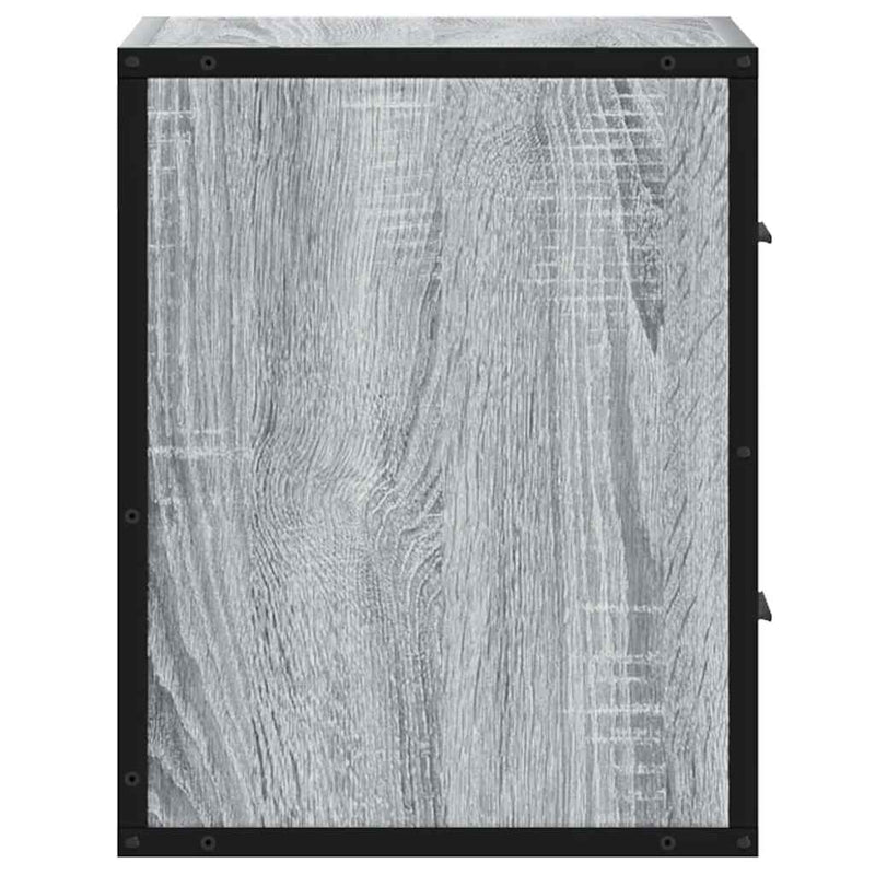 vidaXL szürke sonoma falra szerelhető éjjeliszekrény 40x31x39,5cm