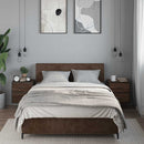 vidaXL 2db barna tölgy színű fali éjjeliszekrény 40 x 31 x 39,5 cm