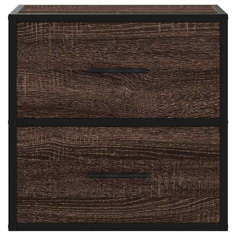 vidaXL 2db barna tölgy színű fali éjjeliszekrény 40 x 31 x 39,5 cm