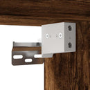 vidaXL füstös tölgy színű falra szerelhető éjjeliszekrény 40x31x39,5cm