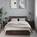 vidaXL 2db füstös tölgy színű fali éjjeliszekrény 40 x 31 x 39,5 cm