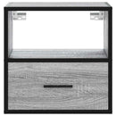 vidaXL szürke sonoma falra szerelhető éjjeliszekrény 40x31x39,5cm