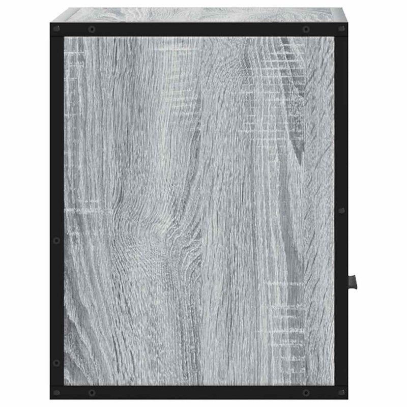 vidaXL szürke sonoma falra szerelhető éjjeliszekrény 40x31x39,5cm