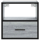 vidaXL 2 db szürke sonoma színű fali éjjeliszekrény 40 x 31 x 39,5 cm