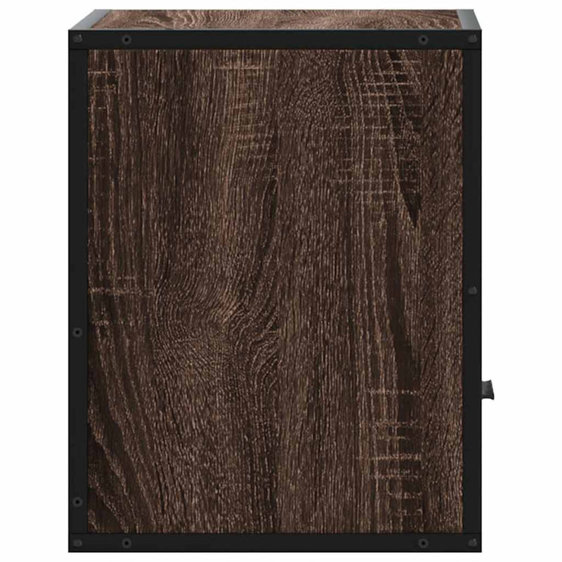 vidaXL barna tölgy színű falra szerelhető éjjeliszekrény 40x31x39,5cm