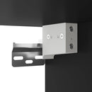 vidaXL 2 db fekete falra szerelhető éjjeliszekrény 40 x 31 x 39,5 cm