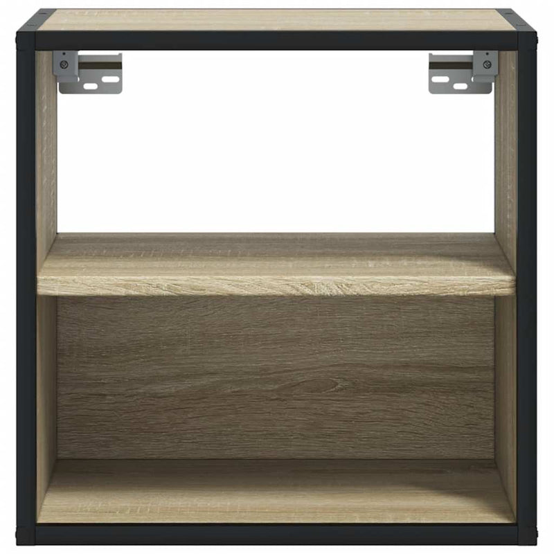 vidaXL 2 db sonoma tölgy színű fali éjjeliszekrény 40 x 31 x 39,5 cm