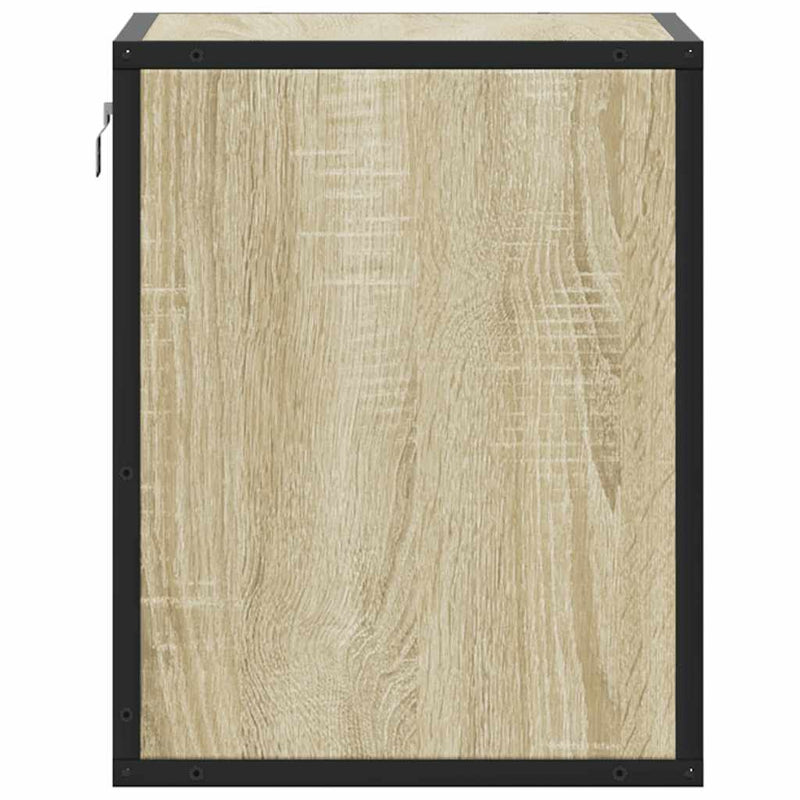 vidaXL 2 db sonoma tölgy színű fali éjjeliszekrény 40 x 31 x 39,5 cm