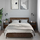 vidaXL 2db füstös tölgy színű fali éjjeliszekrény 40 x 31 x 39,5 cm