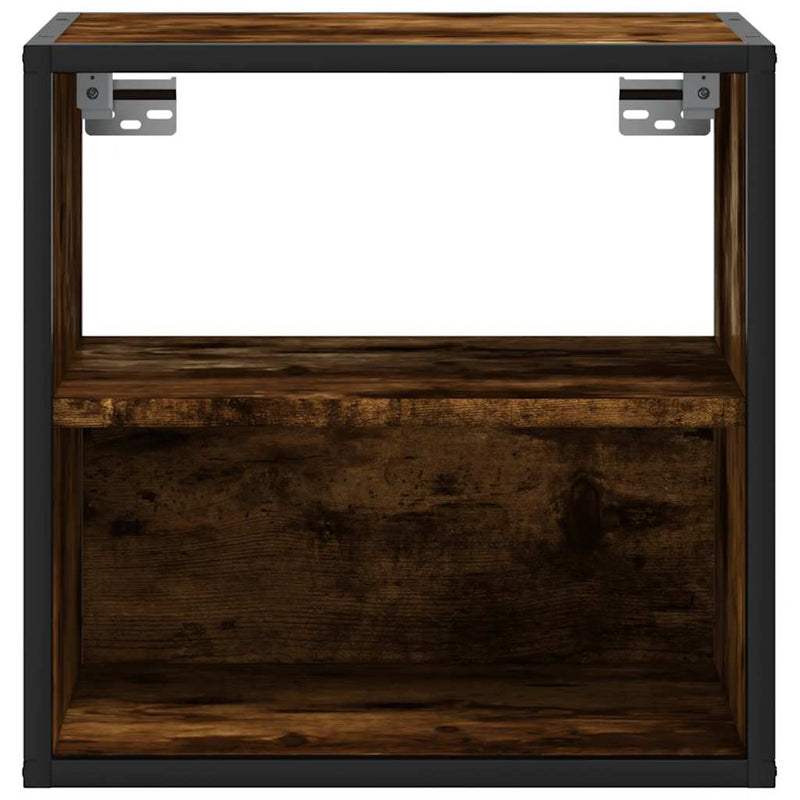 vidaXL 2db füstös tölgy színű fali éjjeliszekrény 40 x 31 x 39,5 cm