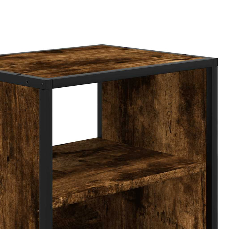 vidaXL 2db füstös tölgy színű fali éjjeliszekrény 40 x 31 x 39,5 cm