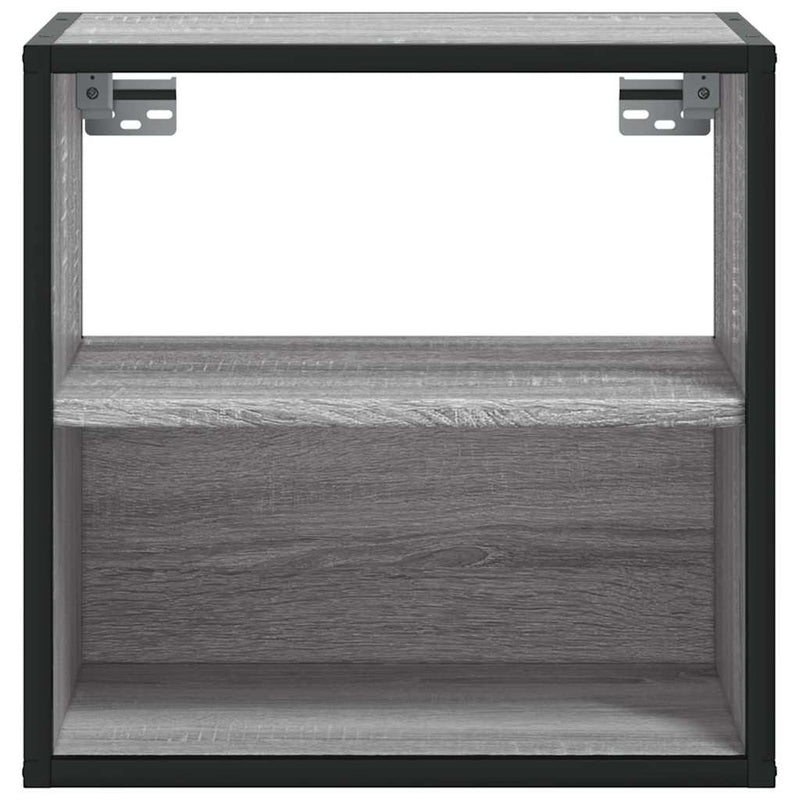 vidaXL szürke sonoma falra szerelhető éjjeliszekrény 40x31x39,5cm