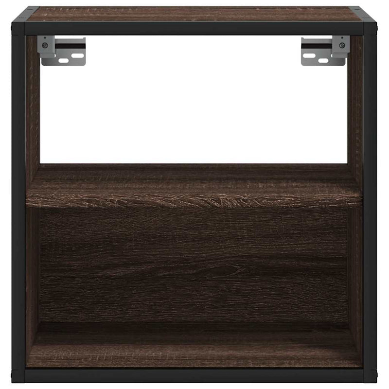 vidaXL barna tölgy színű falra szerelhető éjjeliszekrény 40x31x39,5cm