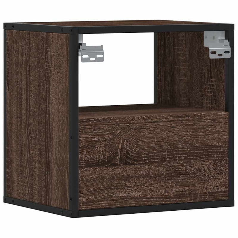 vidaXL barna tölgy színű falra szerelhető éjjeliszekrény 40x31x39,5cm