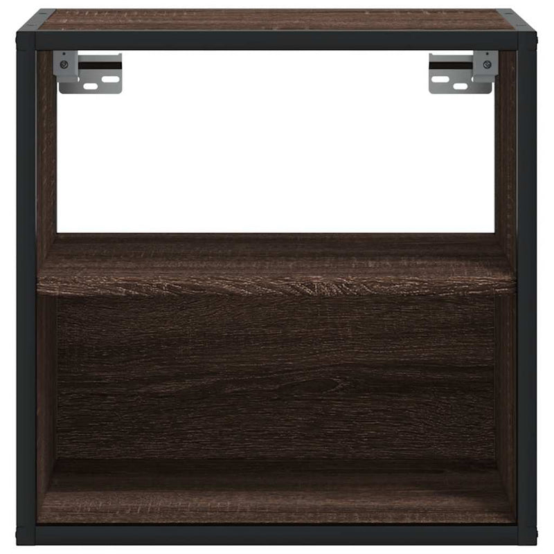 vidaXL 2db barna tölgy színű fali éjjeliszekrény 40 x 31 x 39,5 cm