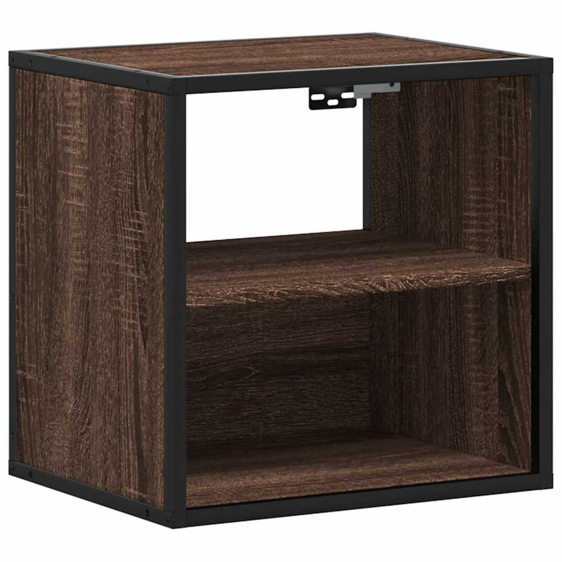 vidaXL 2db barna tölgy színű fali éjjeliszekrény 40 x 31 x 39,5 cm