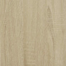vidaXL sonoma tölgy szerelt fa és fém dohányzóasztal 100 x 50 x 35 cm