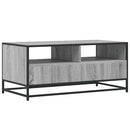 vidaXL szürke sonoma szerelt fa és fém dohányzóasztal 100 x 50 x 45 cm