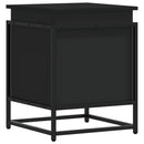 vidaXL fekete szerelt fa tárolóláda fedéllel 40 x 40 x 51,5 cm