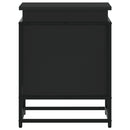 vidaXL fekete szerelt fa tárolóláda fedéllel 40 x 40 x 51,5 cm