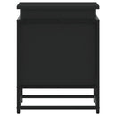 vidaXL fekete szerelt fa tárolóláda fedéllel 40 x 40 x 51,5 cm