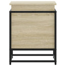 vidaXL sonoma tölgy színű szerelt fa tárolóláda fedéllel 40x40x51,5 cm