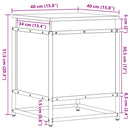 vidaXL szürke sonoma szerelt fa tárolóláda fedéllel 40x40x51,5 cm