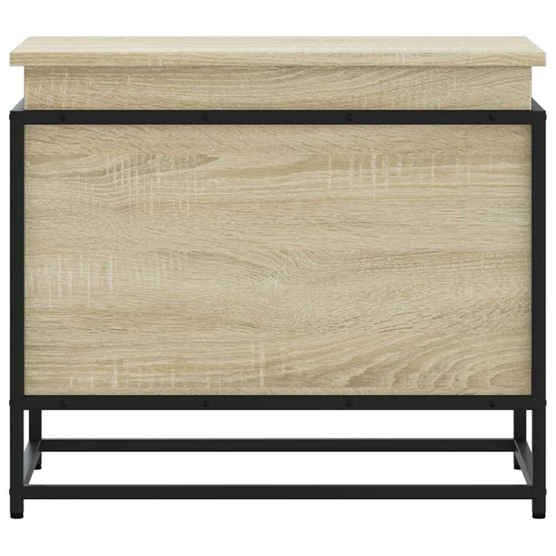 vidaXL sonoma tölgy színű szerelt fa tárolóláda fedéllel 60x40x51,5 cm