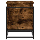 vidaXL füstös tölgy színű szerelt fa tárolóláda fedéllel 60x40x51,5 cm