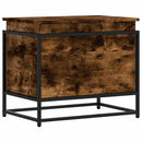 vidaXL füstös tölgy színű szerelt fa tárolóláda fedéllel 60x40x51,5 cm