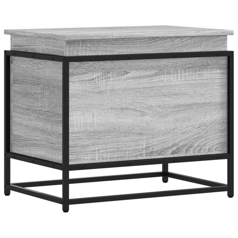vidaXL szürke sonoma szerelt fa tárolóláda fedéllel 60x40x51,5 cm
