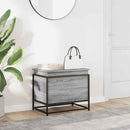 vidaXL szürke sonoma szerelt fa tárolóláda fedéllel 60x40x51,5 cm