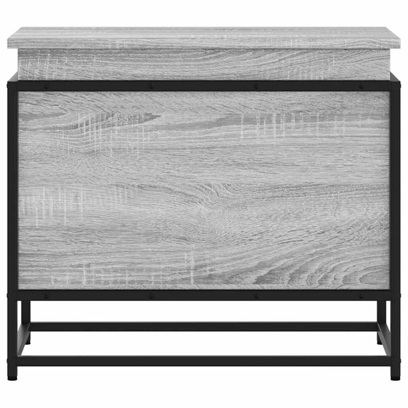 vidaXL szürke sonoma szerelt fa tárolóláda fedéllel 60x40x51,5 cm