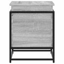 vidaXL szürke sonoma szerelt fa tárolóláda fedéllel 60x40x51,5 cm