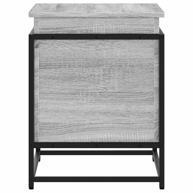 vidaXL szürke sonoma szerelt fa tárolóláda fedéllel 60x40x51,5 cm